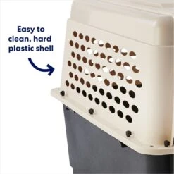 Frisco Plastic Dog & Cat Kennel, Almond & Black 10 Frisco Plastic Dog & Cat Kennel, Almond & Black -Pet Dog Shop 120138 PT3. AC SS1800 V1667228948