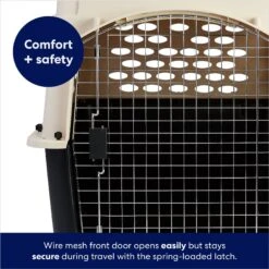 Frisco Plastic Dog & Cat Kennel, Almond & Black 11 Frisco Plastic Dog & Cat Kennel, Almond & Black -Pet Dog Shop 120138 PT4. AC SS1800 V1667229308