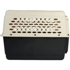 Frisco Plastic Dog & Cat Kennel, Almond & Black 12 Frisco Plastic Dog & Cat Kennel, Almond & Black -Pet Dog Shop 120138 PT5. AC SS1800 V1554383939