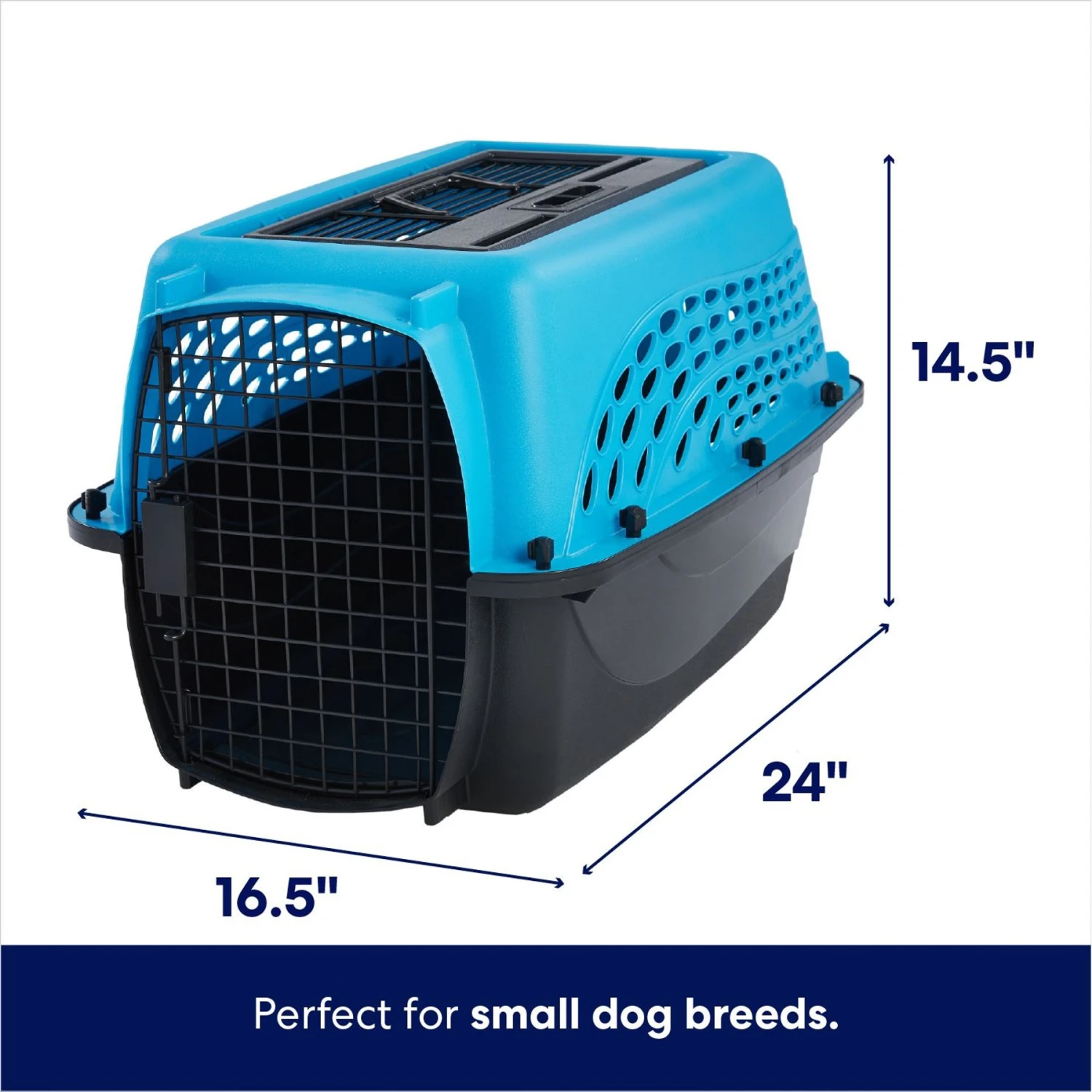 Frisco Two Door Top Load Plastic Dog & Cat Kennel 2 Frisco Two Door Top Load Plastic Dog & Cat Kennel - Image 2