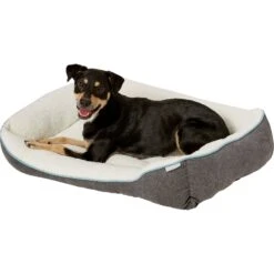 Frisco Sherpa Rectangular Bolster Dog Bed 9 Frisco Sherpa Rectangular Bolster Dog Bed -Pet Dog Shop 129483 PT4. AC SS1800 V1578442390