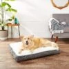 Frisco Plush Pillow Cat & Dog Bed W/ Removable Cover