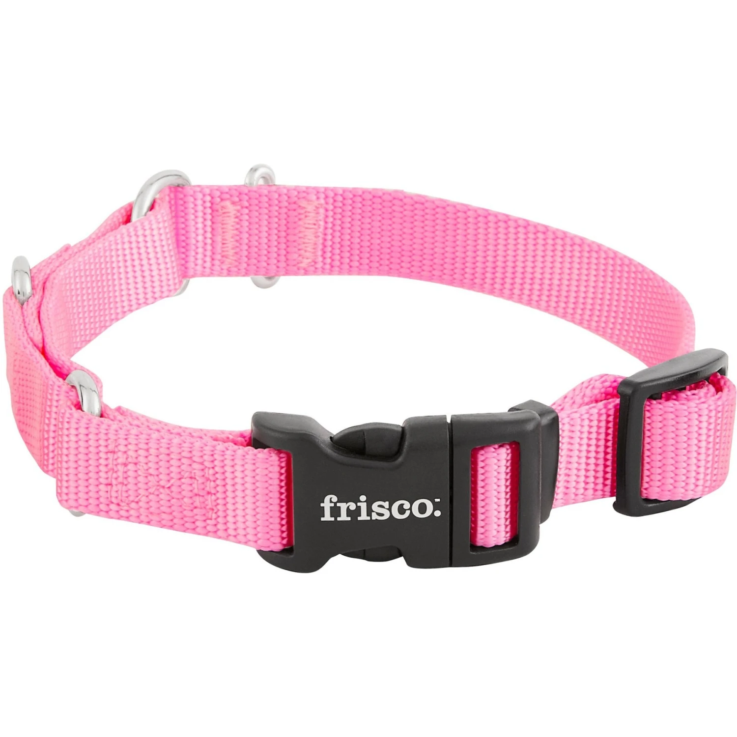 Frisco Solid Nylon Martingale Dog Collar With Buckle 4 Frisco Solid Nylon Martingale Dog Collar With Buckle - Image 4