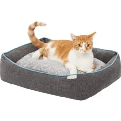 Frisco Sherpa Orthopedic Bolster Cat & Dog Bed -Pet Dog Shop 144819 PT5. AC SS1800 V1578443393