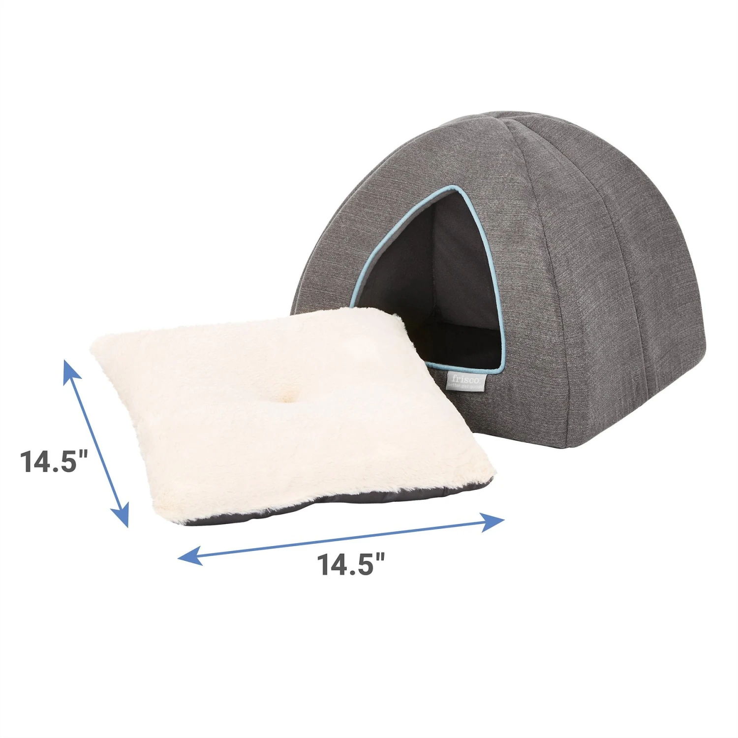 Frisco Igloo Covered Cat & Dog Bed 2 Frisco Igloo Covered Cat & Dog Bed - Image 2