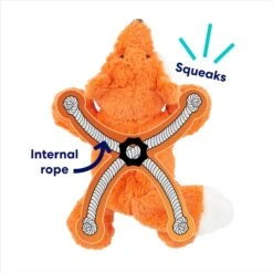 Frisco Fox Plush With Inside Rope Squeaky Dog Toy 8 Frisco Fox Plush With Inside Rope Squeaky Dog Toy -Pet Dog Shop 147065 PT2. AC SS1800 V1692019954
