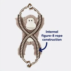 Frisco Monkey Plush With Rope Squeaky Dog Toy 7 Frisco Monkey Plush With Rope Squeaky Dog Toy -Pet Dog Shop 147067 PT2. AC SS1800 V1678723896