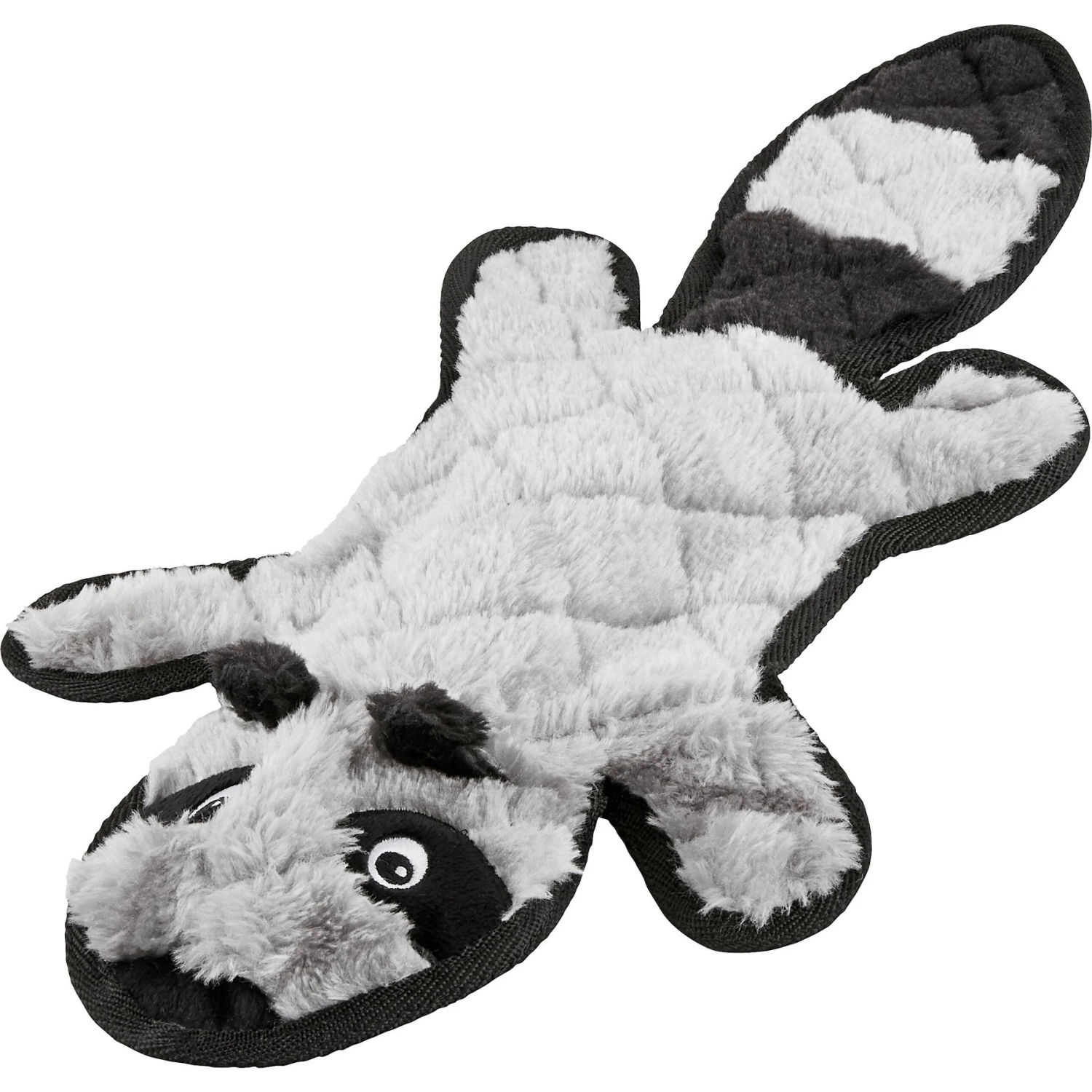 Frisco Raccoon Stuffing-Free Flat Plush Squeaky Dog Toy 1 Frisco Raccoon Stuffing-Free Flat Plush Squeaky Dog Toy