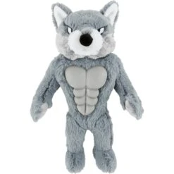 Best Seller 7 Frisco Wolf Muscle Plush Squeaky Dog Toy