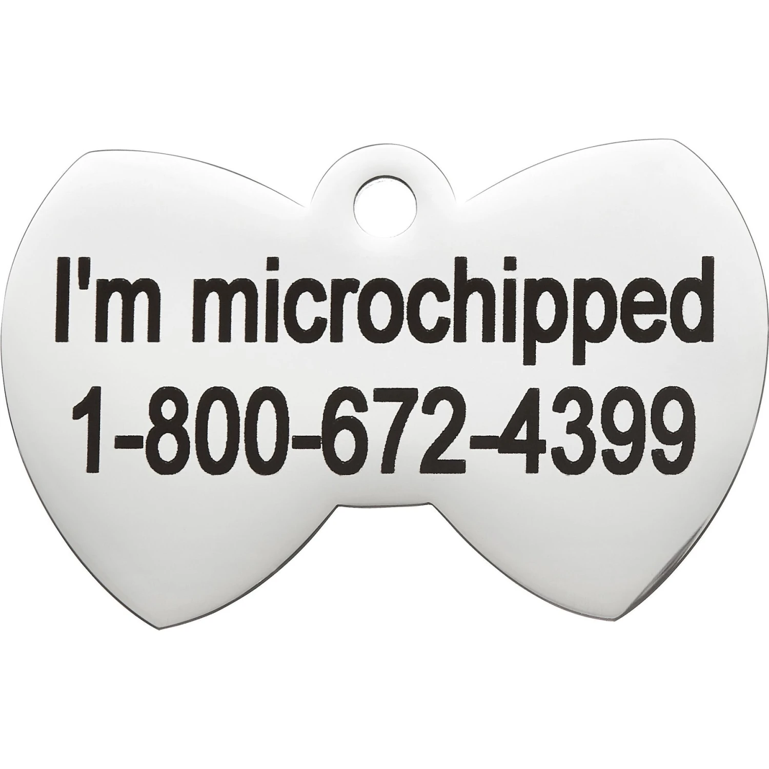 Frisco Stainless Steel Personalized Dog & Cat ID Tag, Bow Tie 5 Frisco Stainless Steel Personalized Dog & Cat ID Tag, Bow Tie - Image 5