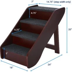 Frisco Deluxe Foldable Wooden Carpeted Cat & Dog Stairs 7 Frisco Deluxe Foldable Wooden Carpeted Cat & Dog Stairs -Pet Dog Shop 156781 PT3. AC SS1800 V1569621868