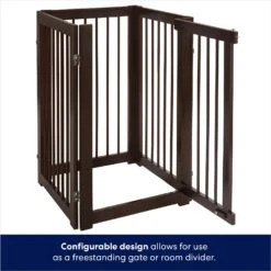 Frisco Deluxe Configurable 4-Panel Wood Dog Gate 12 Frisco Deluxe Configurable 4-Panel Wood Dog Gate -Pet Dog Shop 156793 PT5. AC SS1800 V1671203001