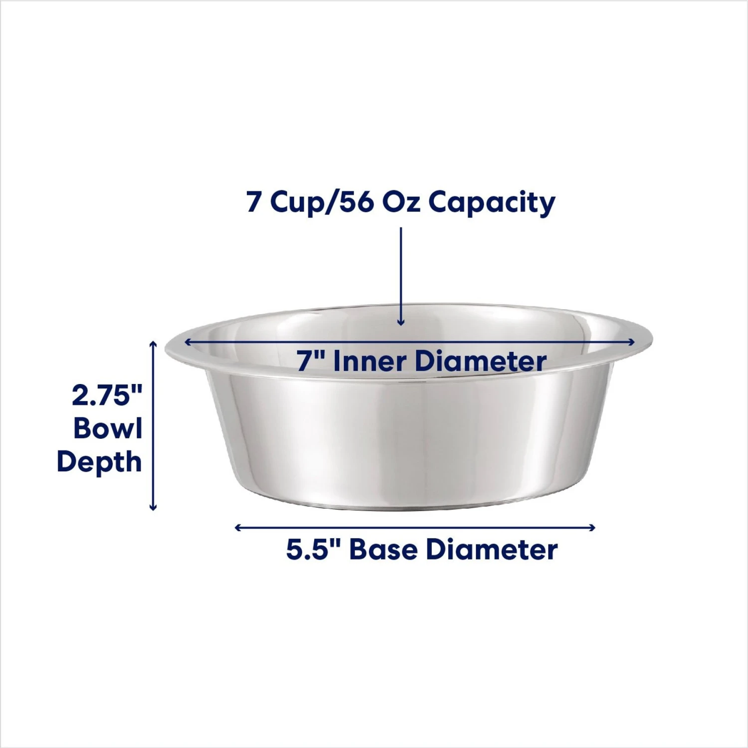 Frisco Stainless Steel Dog & Cat Bowl 2 Frisco Stainless Steel Dog & Cat Bowl - Image 2