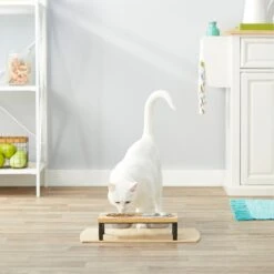 Frisco Wood Elevated Stainless Steel Double Diner Dog & Cat Bowl -Pet Dog Shop 161144 PT4. AC SS1800 V1561641433