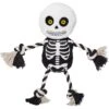 Frisco Halloween Skeleton Plush With Rope Squeaky Dog Toy