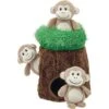 Frisco Monkeys In Tree Hide & Seek Puzzle Plush Squeaky Dog Toy