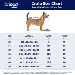 Frisco Heavy Duty Single Door Wire Dog Crate -Pet Dog Shop 210677 PT2. AC SS1800 V1667859376
