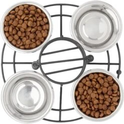 Frisco Multi Pet Feeding 4-Bowls Stainless Steel Dog & Cat Bowls, 0.5 Cup 12 Frisco Multi Pet Feeding 4-Bowls Stainless Steel Dog & Cat Bowls, 0.5 Cup -Pet Dog Shop 213787 PT4. AC SS1800 V1599240375