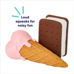 Frisco Ice Cream Sandwich & Ice Cream Cone Latex Squeaky Dog Toy 7 Frisco Ice Cream Sandwich & Ice Cream Cone Latex Squeaky Dog Toy -Pet Dog Shop 213840 PT2. AC SS1800 V1695748351
