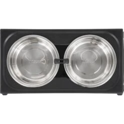 Frisco Stainless Steel Bowls With Adjustable Elevated Holder -Pet Dog Shop 216015 PT3. AC SS1800 V1591020388