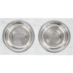 Frisco Marble Print Stainless Steel Double Elevated Dog Bowl -Pet Dog Shop 216017 PT3. AC SS1800 V1591020397