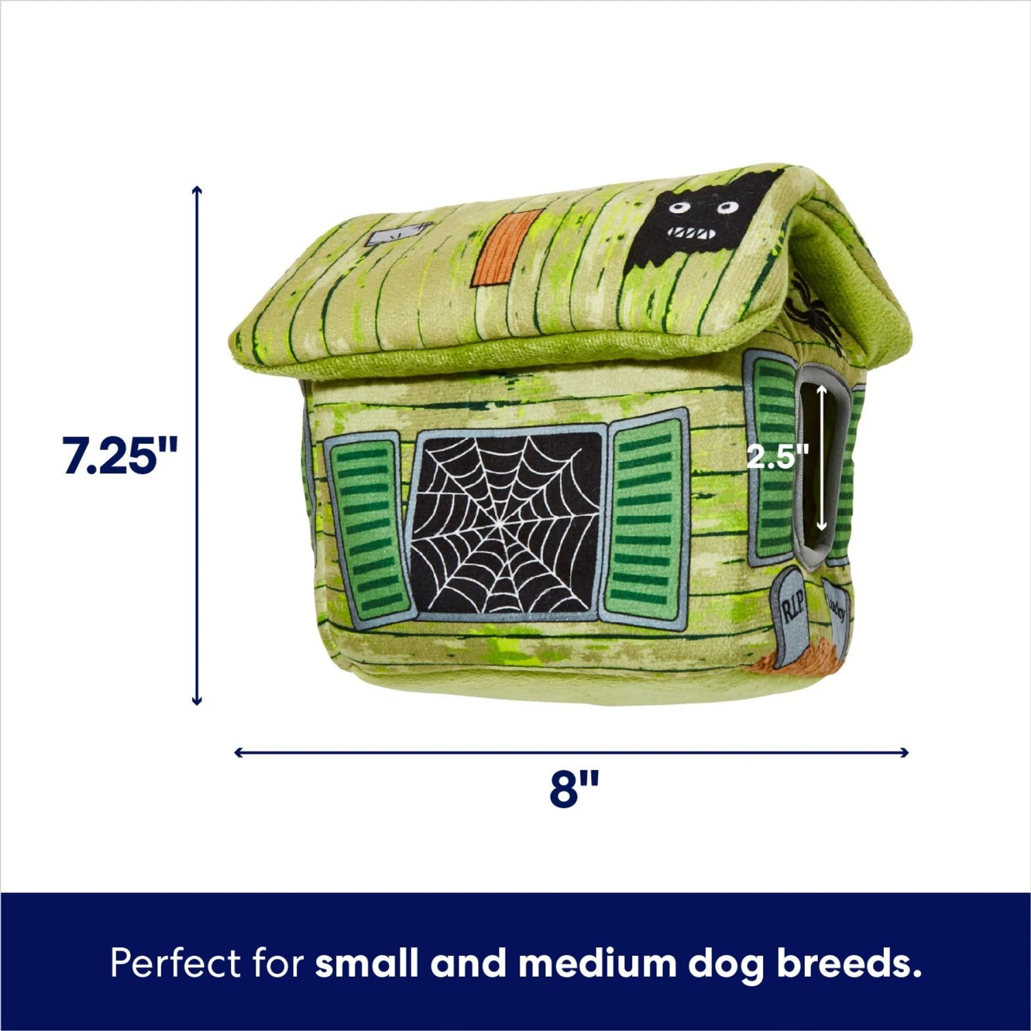 Frisco Halloween Haunted Shack Hide & Seek Puzzle Plush Squeaky Dog Toy 2 Frisco Halloween Haunted Shack Hide & Seek Puzzle Plush Squeaky Dog Toy - Image 2