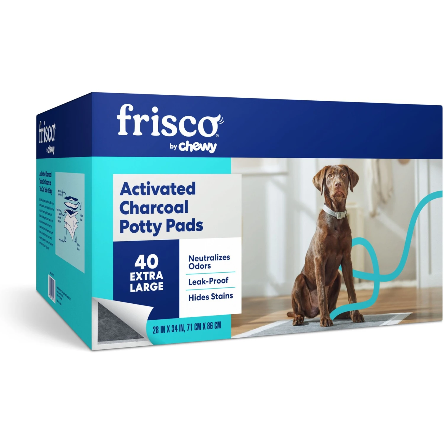 Frisco Extra Large Charcoal Dog Training & Potty Pads 1 Frisco Extra Large Charcoal Dog Training & Potty Pads