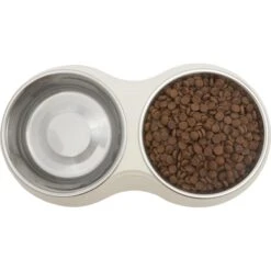 Frisco Stainless Steel Double Dog Bowls With Melamine Stand -Pet Dog Shop 232092 PT3. AC SS1800 V1605142922