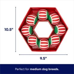 Frisco Holiday Wreath Fetch Squeaky Tennis Ball Dog Toy 8 Frisco Holiday Wreath Fetch Squeaky Tennis Ball Dog Toy -Pet Dog Shop 233189 PT1. AC SS1800 V1695045246