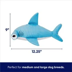 Frisco Hammerhead Shark Ballistic Nylon Plush Squeaky Dog Toy -Pet Dog Shop 233593 PT1. AC SS1800 V1695748895