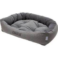 Frisco Rectangular Personalized Bolster Dog Bed W/Removable Cover -Pet Dog Shop 234946 PT2. AC SS1800 V1600211767