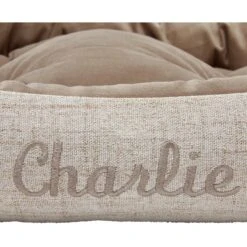 Frisco Rectangular Personalized Bolster Dog Bed W/Removable Cover, Beige, Large 12 Frisco Rectangular Personalized Bolster Dog Bed W/Removable Cover, Beige, Large -Pet Dog Shop 234948 PT4. AC SS1800 V1600210591