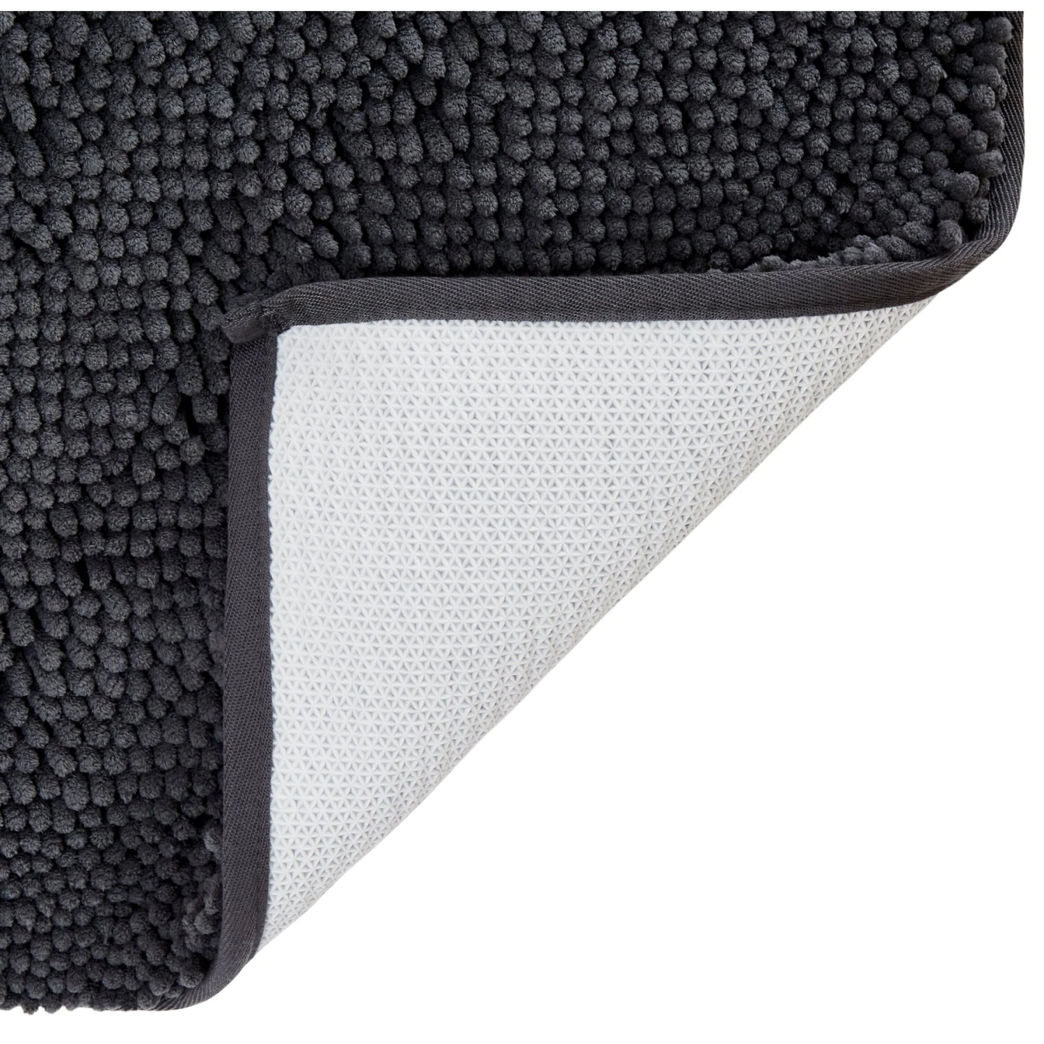 Frisco Microfiber Chenille Paw Print Dog & Cat Mat, Dark Gray 3 Frisco Microfiber Chenille Paw Print Dog & Cat Mat, Dark Gray - Image 3