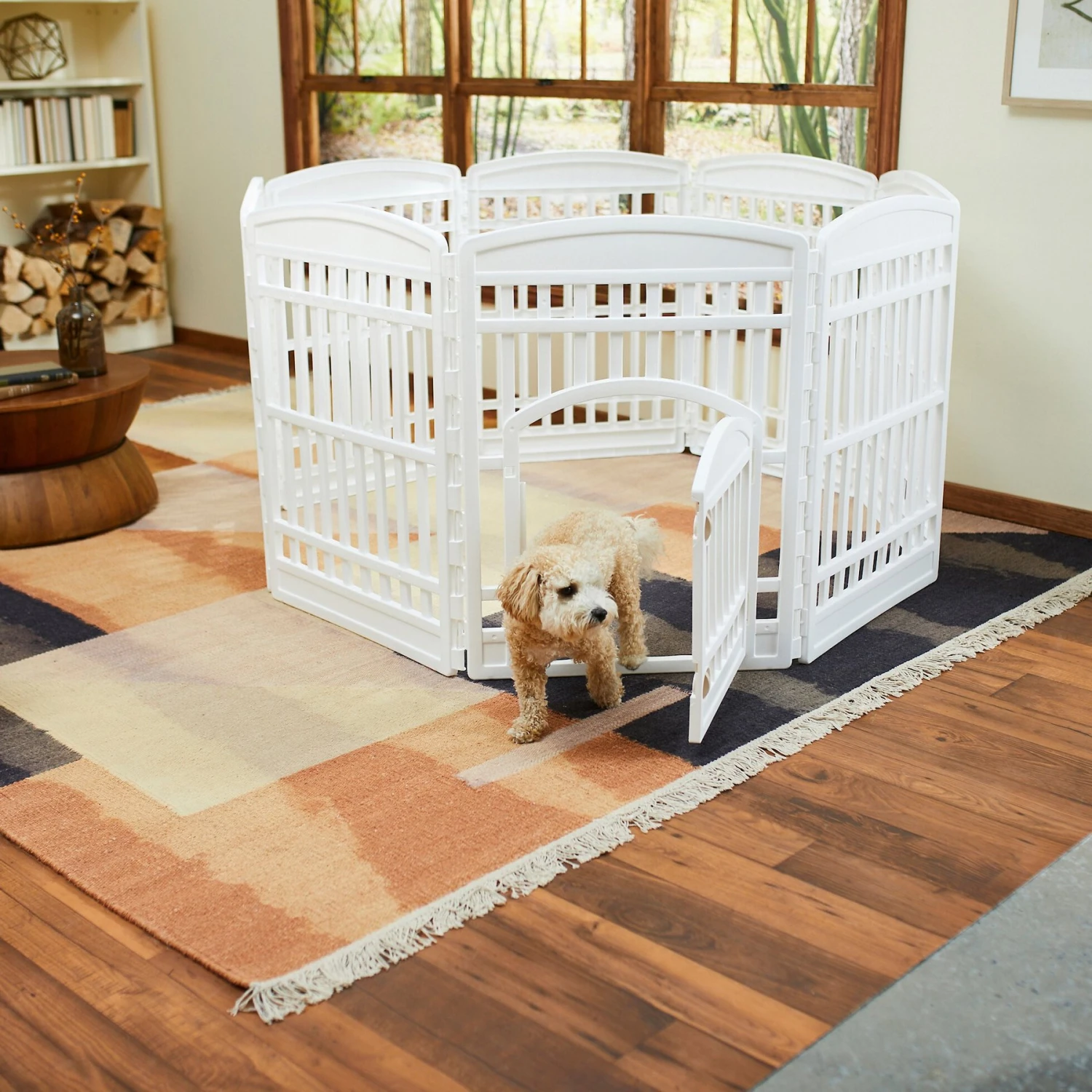 Frisco 8-Panel Plastic Exercise Dog Playpen 1 Frisco 8-Panel Plastic Exercise Dog Playpen