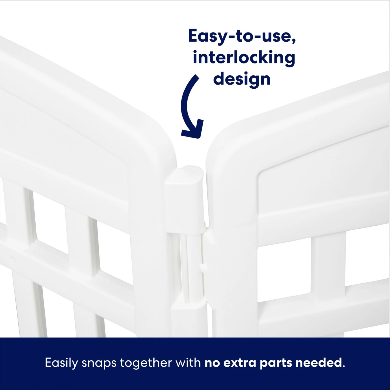 Frisco 8-Panel Plastic Exercise Dog Playpen 5 Frisco 8-Panel Plastic Exercise Dog Playpen - Image 5