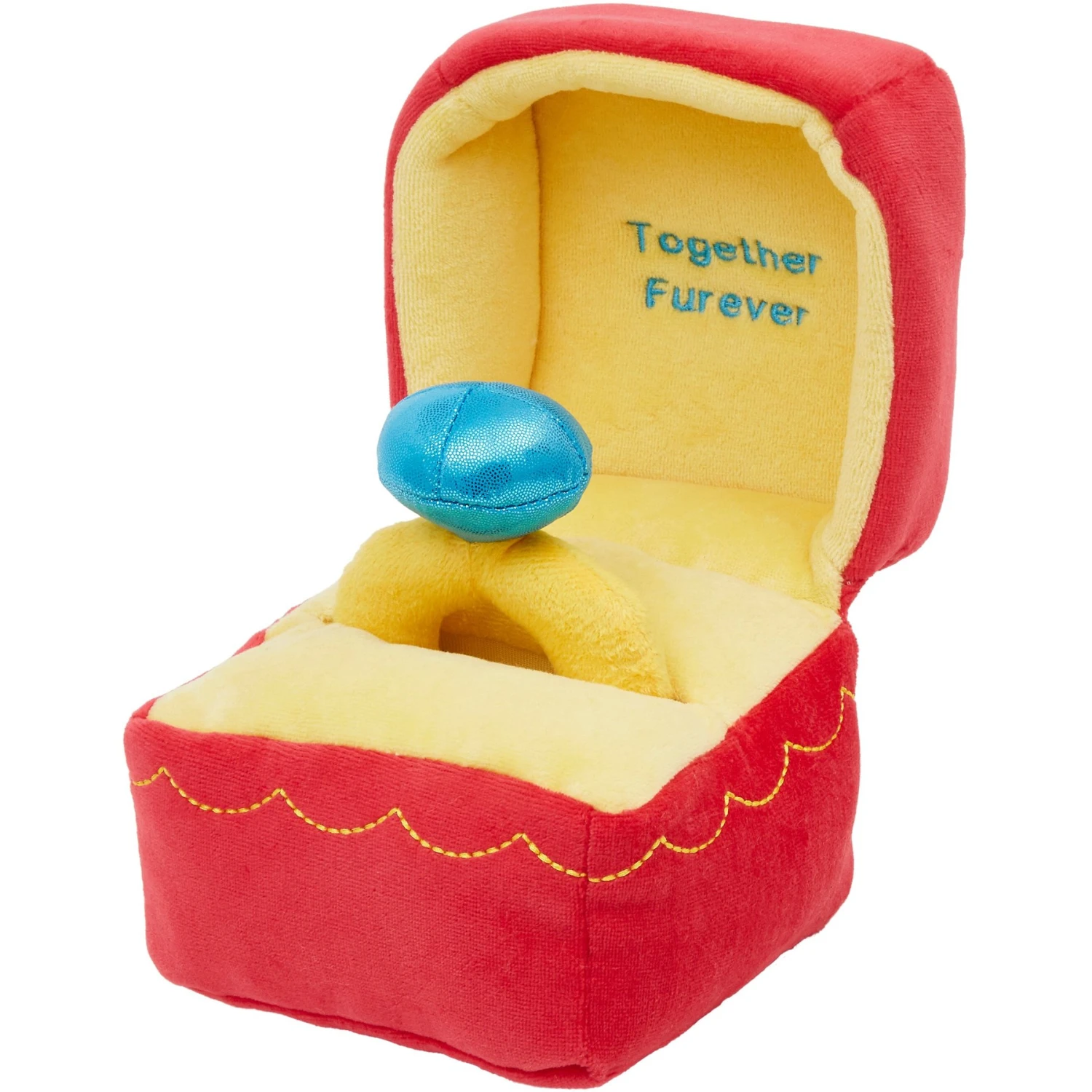 Frisco Valentine Ring 2-in-1 Plush Squeaky Dog Toy 1 Frisco Valentine Ring 2-in-1 Plush Squeaky Dog Toy