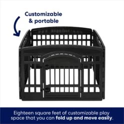 Frisco 4-Panel Dog Exercise Playpen With Door, 24-in -Pet Dog Shop 244546 PT4. AC SS1800 V1603407098