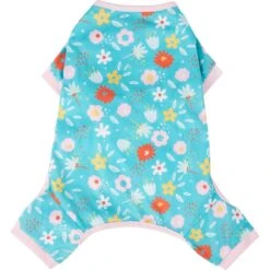 Frisco Teal Floral Dog & Cat Jersey PJs 10 Frisco Teal Floral Dog & Cat Jersey PJs -Pet Dog Shop 249132 PT3. AC SS1800 V1614006122