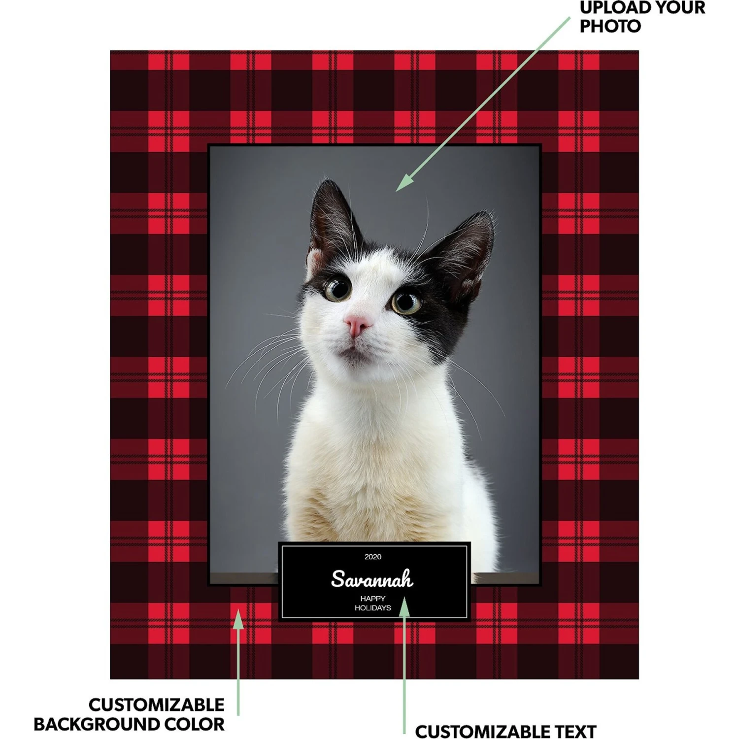 Frisco Plaid Sherpa Fleece Personalized Blanket 2 Frisco Plaid Sherpa Fleece Personalized Blanket - Image 2