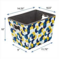 Frisco Rectangle Collapsible Pet Toy Storage Bin, Yellow Geometric 8 Frisco Rectangle Collapsible Pet Toy Storage Bin, Yellow Geometric -Pet Dog Shop 250578 PT2. AC SS1800 V1613774487