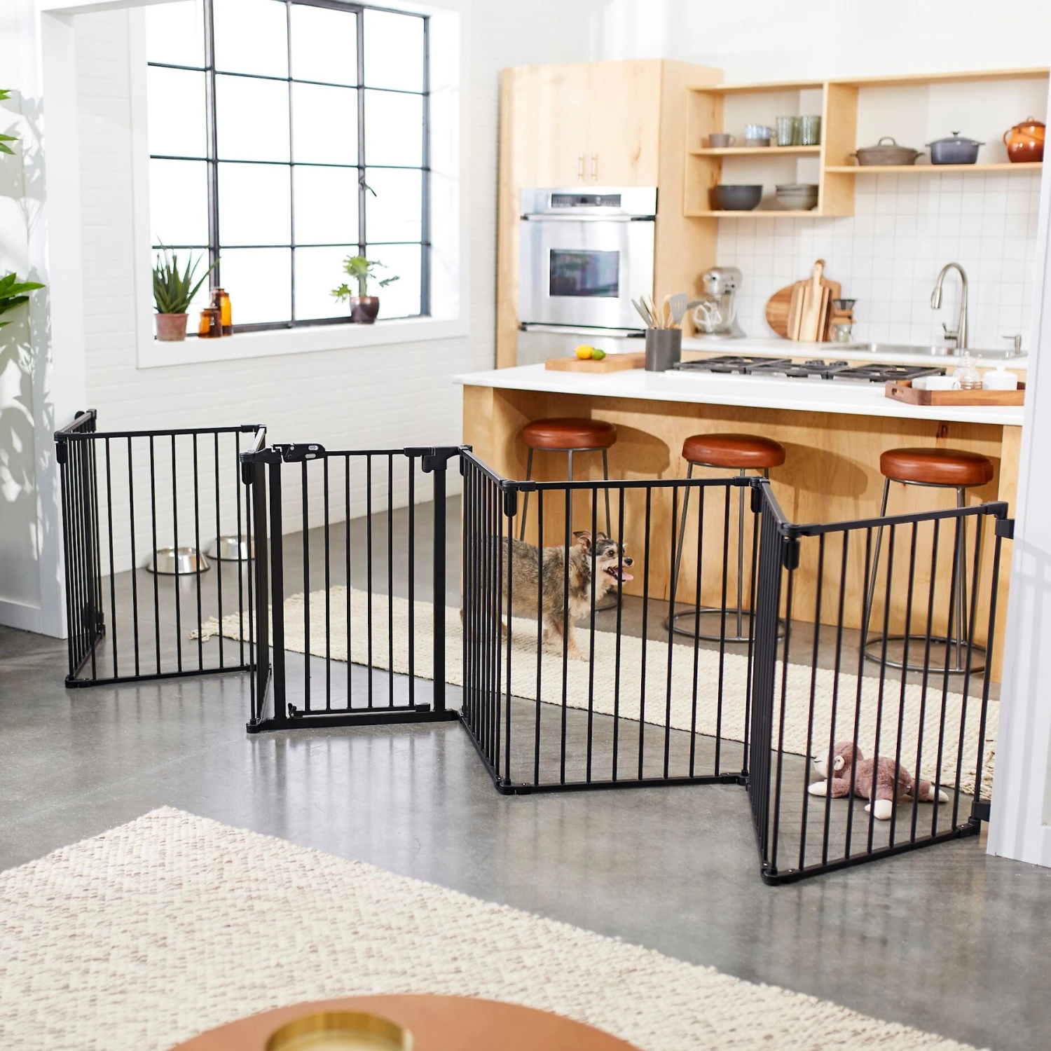 Frisco Steel 8-Panel Configurable Dog Gate & Playpen 1 Frisco Steel 8-Panel Configurable Dog Gate & Playpen