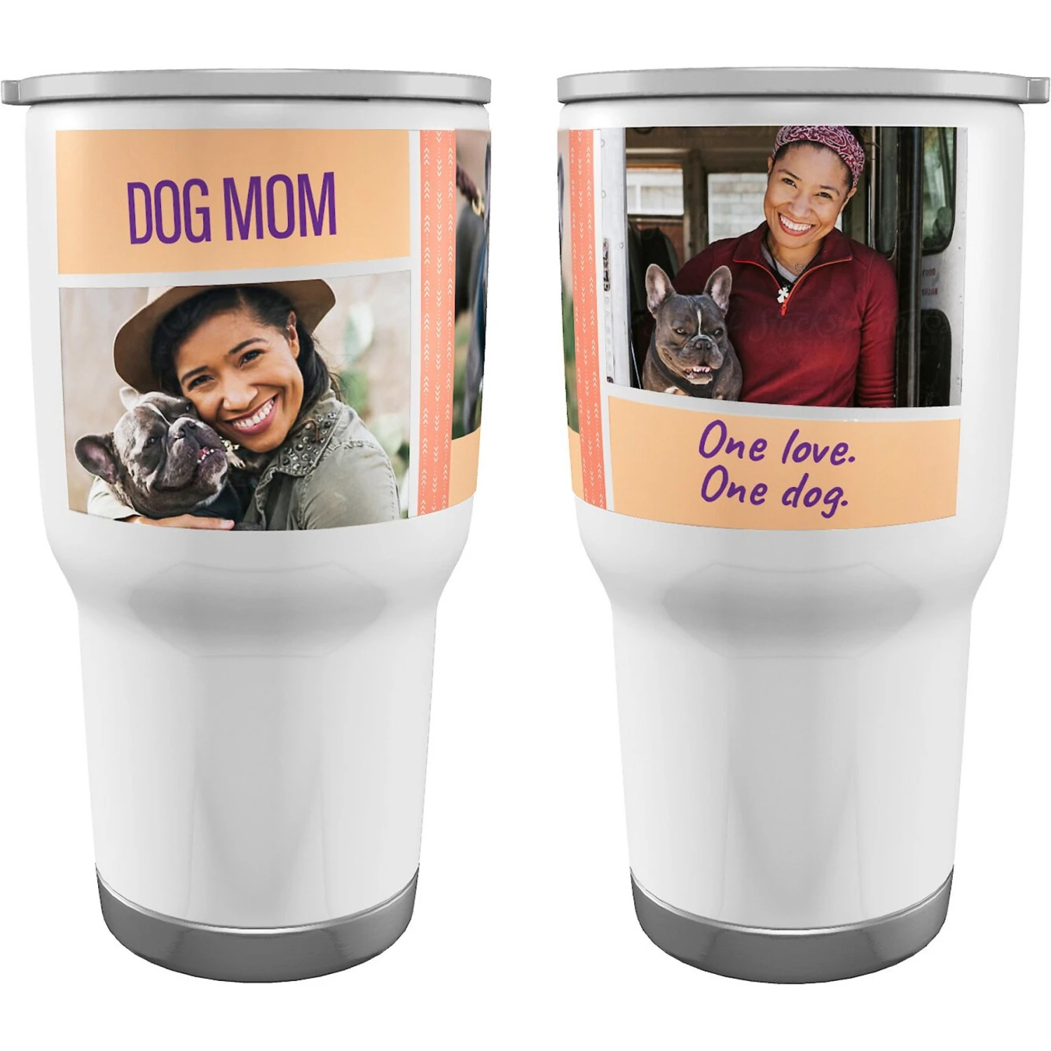 Frisco Double Walled "Dog Mom" Personalized Tumbler, 30-oz Cup 1 Frisco Double Walled "Dog Mom" Personalized Tumbler, 30-oz Cup