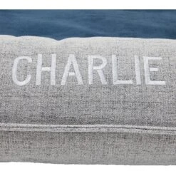 Frisco Orthopedic Personalized Bolster Dog Bed W/Removable Cover, Harbour Blue, Large -Pet Dog Shop 252617 PT5. AC SS1800 V1604532720