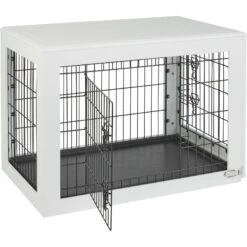 Frisco Double Door Furniture Style Dog Crate, White -Pet Dog Shop 253029 PT5. AC SS1800 V1617037661