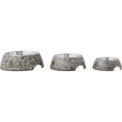 Frisco Black Marble Design Stainless Steel Dog & Cat Bowl -Pet Dog Shop 253048 PT6. AC SS1800 V1616526399