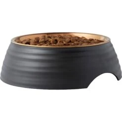 Frisco Matte Black Design Light Copper Stainless Steel Dog & Cat Bowl -Pet Dog Shop 253051 PT3. AC SS1800 V1616526482