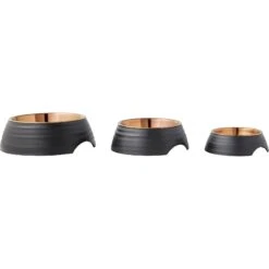 Frisco Matte Black Design Light Copper Stainless Steel Dog & Cat Bowl -Pet Dog Shop 253051 PT6. AC SS1800 V1616526393
