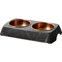 Frisco Copper Stainless Steel Double Dog & Cat Bowls With Black Marble Stand 14 Frisco Copper Stainless Steel Double Dog & Cat Bowls With Black Marble Stand -Pet Dog Shop 253058 PT6. AC SS1800 V1616595467