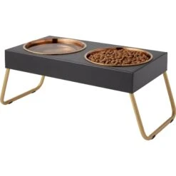 Frisco Copper Stainless Steel Elevated Foldable Double Dog & Cat Bowls 11 Frisco Copper Stainless Steel Elevated Foldable Double Dog & Cat Bowls -Pet Dog Shop 253060 PT3. AC SS1800 V1616594251