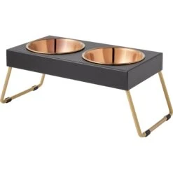 Frisco Copper Stainless Steel Elevated Foldable Double Dog & Cat Bowls 14 Frisco Copper Stainless Steel Elevated Foldable Double Dog & Cat Bowls -Pet Dog Shop 253060 PT6. AC SS1800 V1616595426